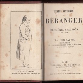 Beranger Oeuvres Posthumes
