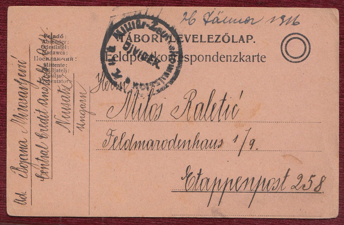 correspondence card austria-hungary