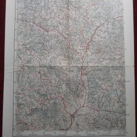 Topographic map Rudnik