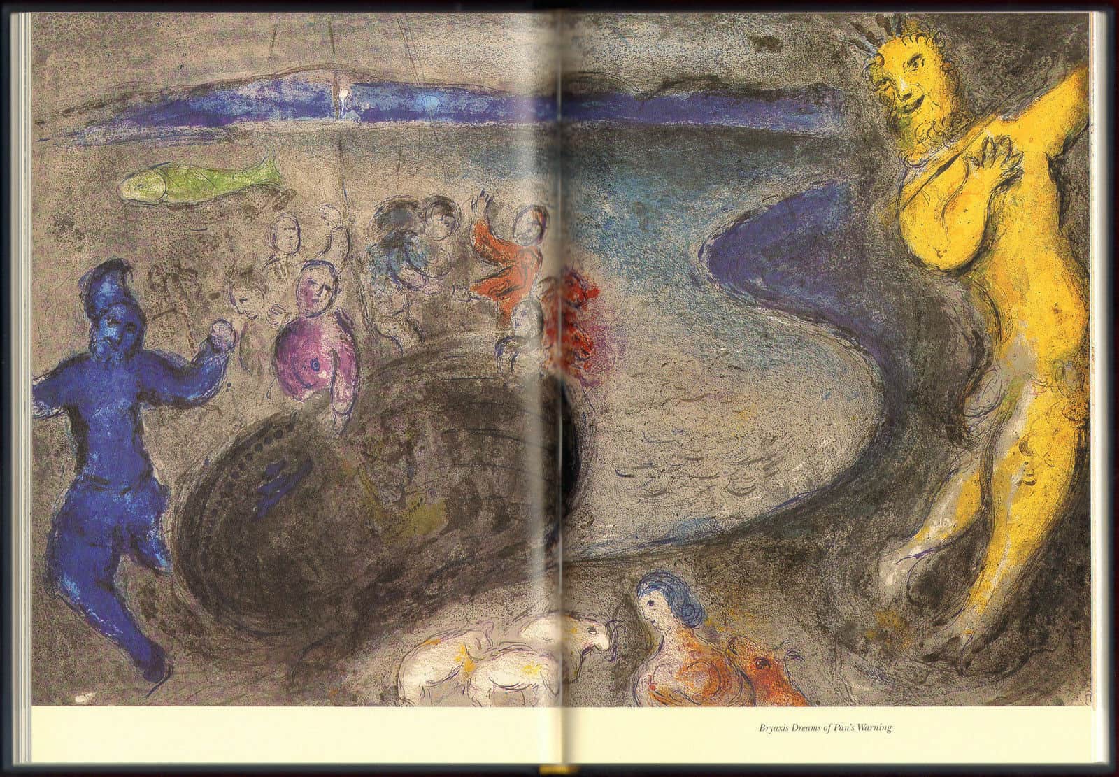 1994 Daphnis Chloe Marc Chagall Illustrated Collector Graphic Modernism  Painting