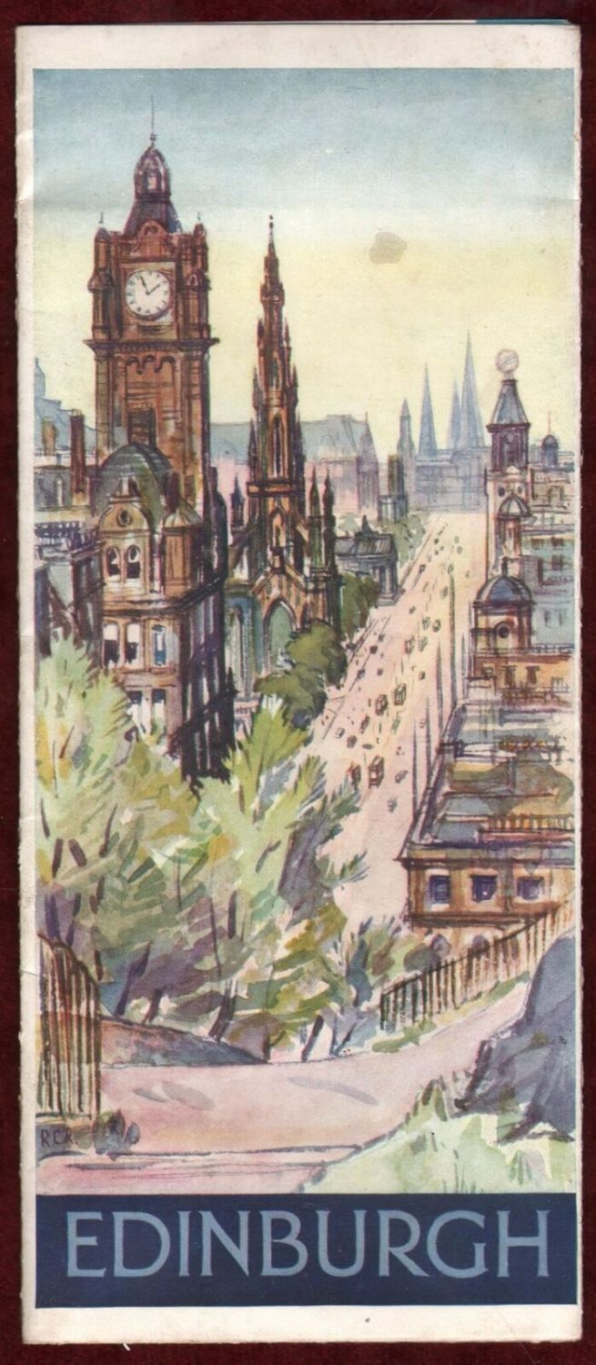 Edinburgh Vintage Travel Brochure Scotland Festival Music Drama
