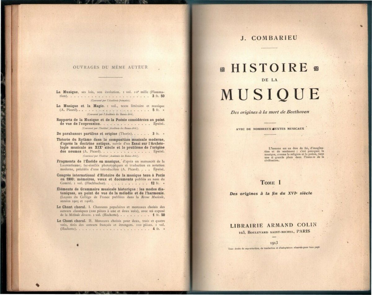 L'histoire de la musique française