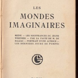 Les Mondes imaginaires title page