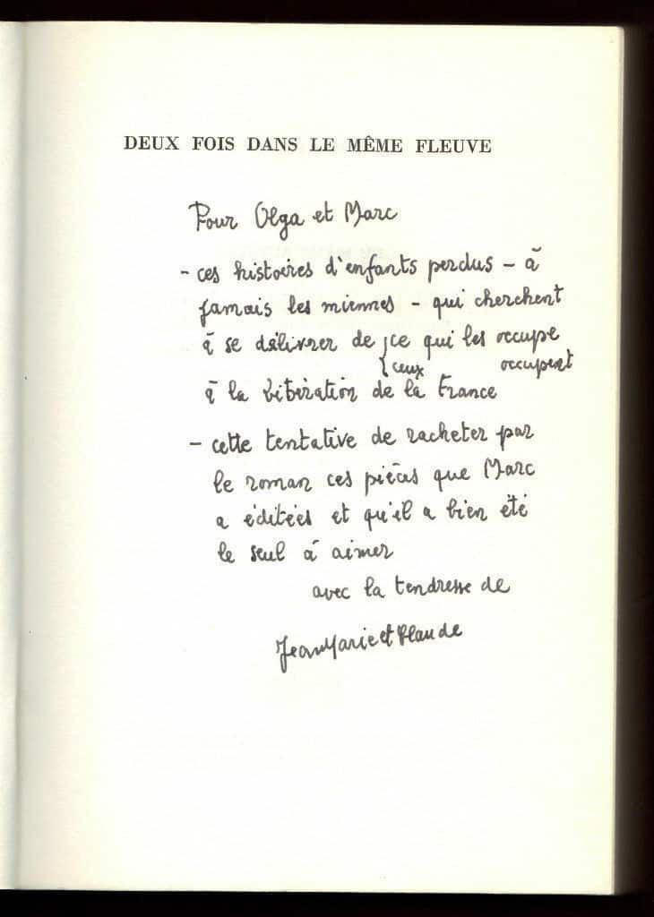Jean Marie Magnan Deux Fois Dans Le Meme Fleuve Clergue 1971 Signed by ...