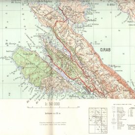 Goli otok mapa